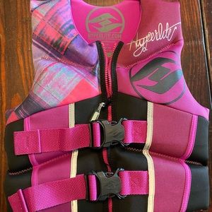 Kids Life Jacket - pink/purple- 50-90 lbs.